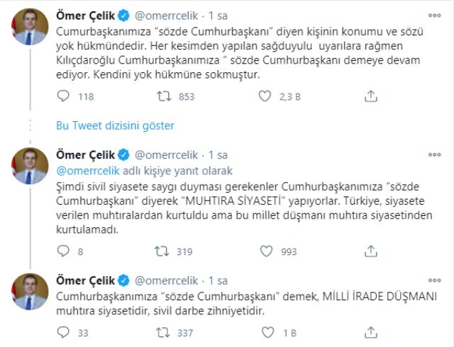 AK Parti Sözcüsü Ömer Çelik'ten Kılıçdaroğlu'na sert tepki: Konumu ve sözü yok hükmündedir