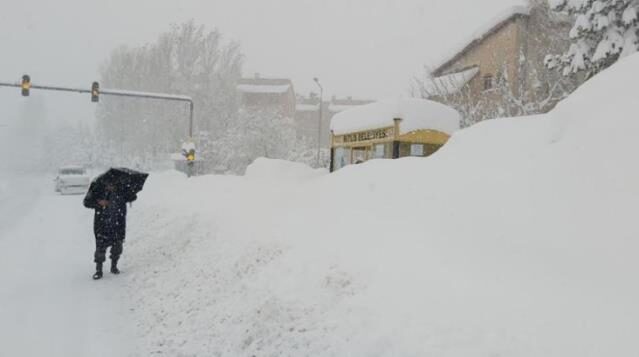 Bitlis’te kar yağışı kenti esir aldı! 290 köy yolu kapandı, evler, duraklar ve tabelalar kayboldu