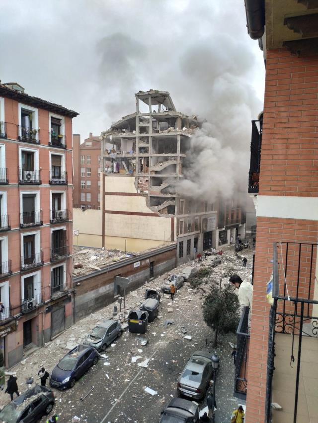 Son Dakika: İspanya'nın başkenti Madrid'in merkezinde şiddetli bir patlama meydana geldi