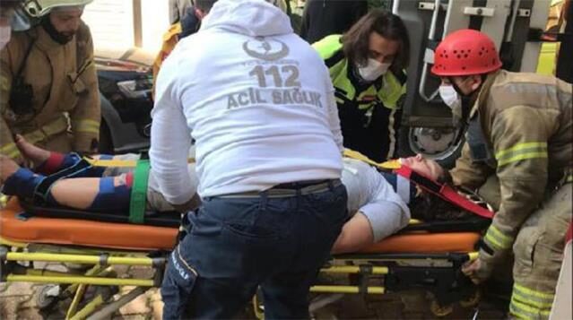 Beyoğlu’nda 5 katlı binadan düşen genç kadın, mucizevi şekilde kurtuldu