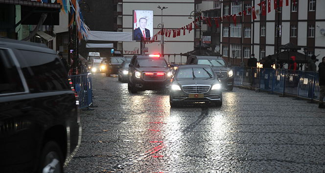 Cumhurbaşkanı Erdoğan Elazığ’dan Rize’ye döndü