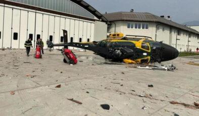 İtalya’daki helikopter kazası kameralara yansıdı