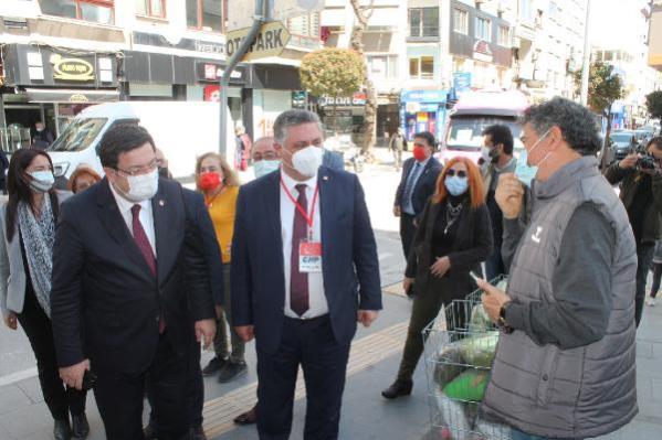 CHP'li 25 milletvekili Yalova'da esnaf ziyareti yaptı