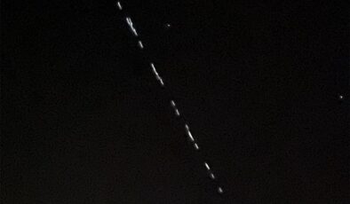 Starlink uyduları Yüksekova semalarında görüntülendi