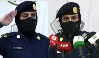 Suudi Arabistan’da ilk kez kadın bir asker hac hakkında basın toplantısı düzenledi