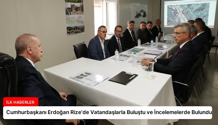 Cumhurbaşkanı Erdoğan Rize’de Vatandaşlarla Buluştu ve İncelemelerde Bulundu