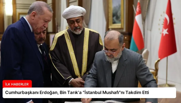 Cumhurbaşkanı Erdoğan, Bin Tarık’a “İstanbul Mushafı”nı Takdim Etti