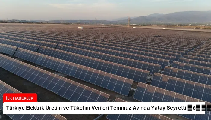 Türkiye Elektrik Üretim ve Tüketim Verileri Temmuz Ayında Yatay Seyretti ⏬👇