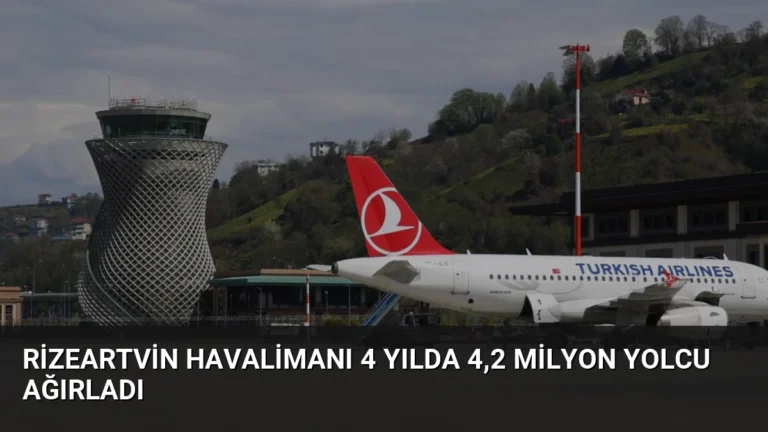 RizeArtvin Havalimanı 4 Yılda 4,2 Milyon Yolcu Ağırladı