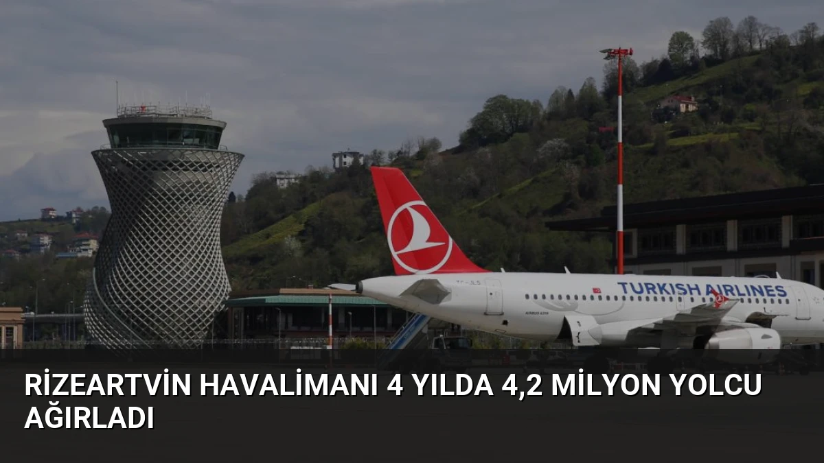 RizeArtvin Havalimanı 4 Yılda 4,2 Milyon Yolcu Ağırladı