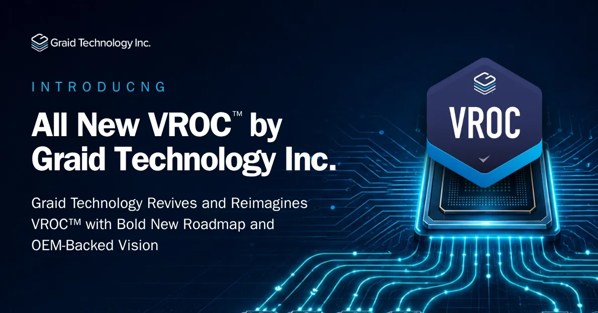 Graid Technology, 24 Aylık Yol Haritası ve Tier 1 OEM Desteği ile VROC™ Platformunu Tanıttı