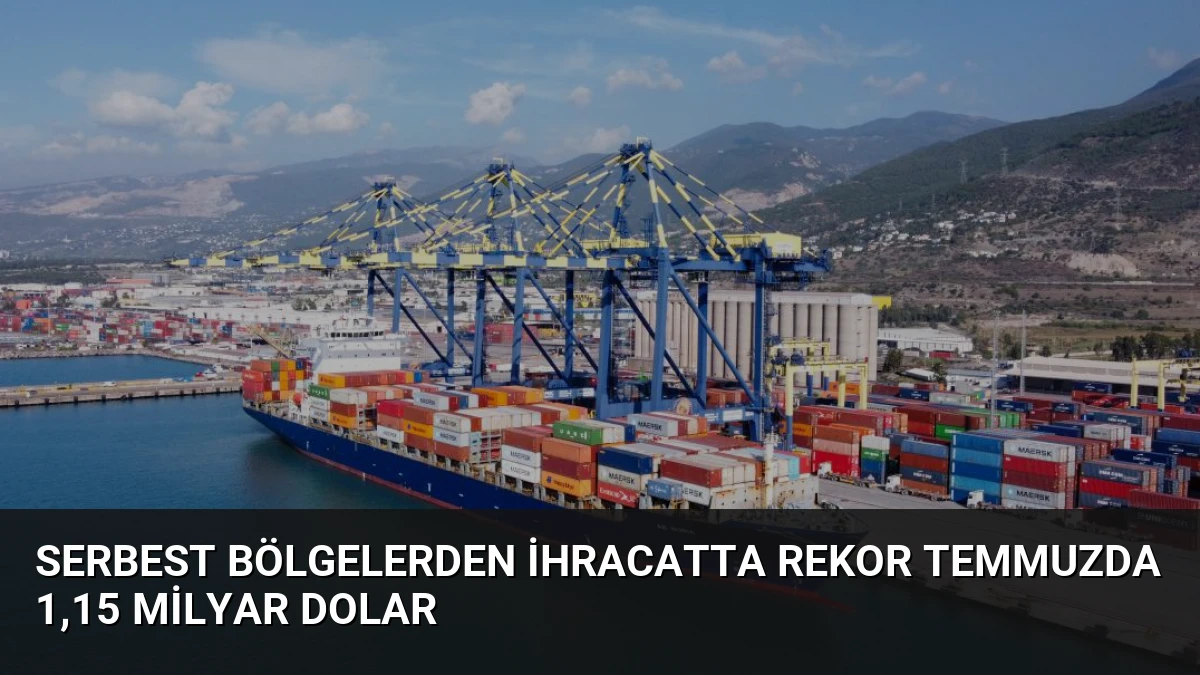 Serbest Bölgelerden İhracatta Rekor Temmuzda 1,15 Milyar Dolar