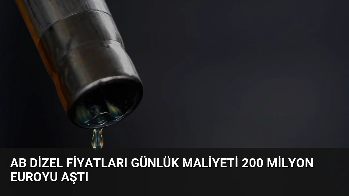 AB Dizel Fiyatları Günlük Maliyeti 200 Milyon Euroyu Aştı