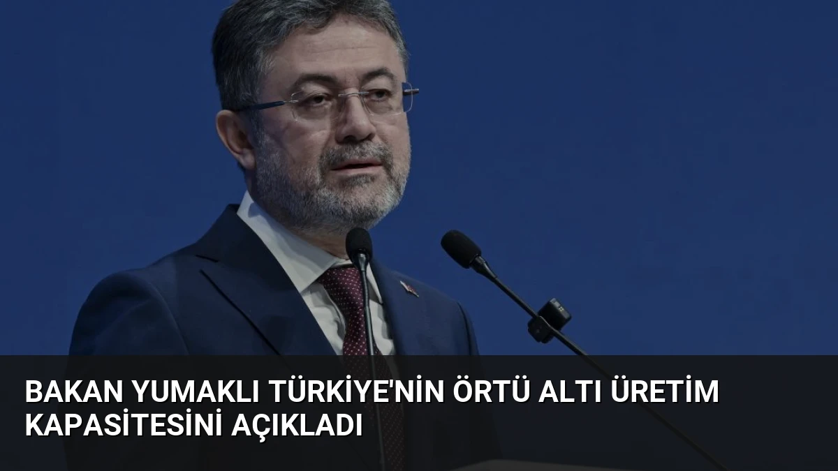 Bakan Yumaklı Türkiye’nin Örtü Altı Üretim Kapasitesini Açıkladı