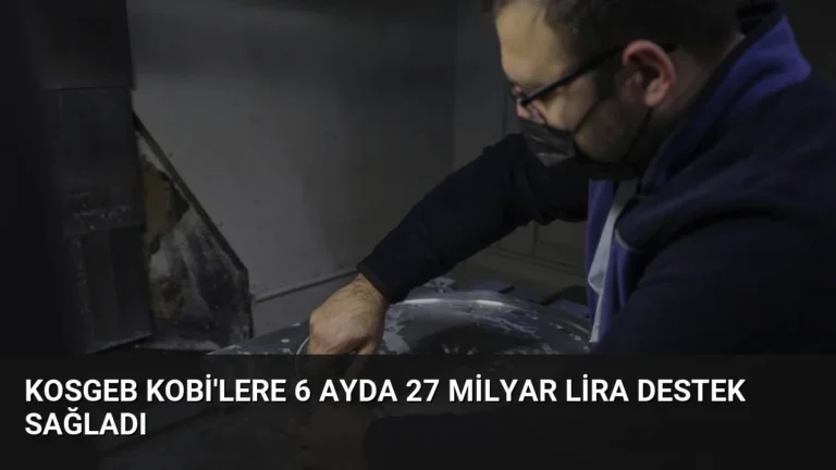 KOSGEB KOBİ’lere 6 Ayda 27 Milyar Lira Destek Sağladı