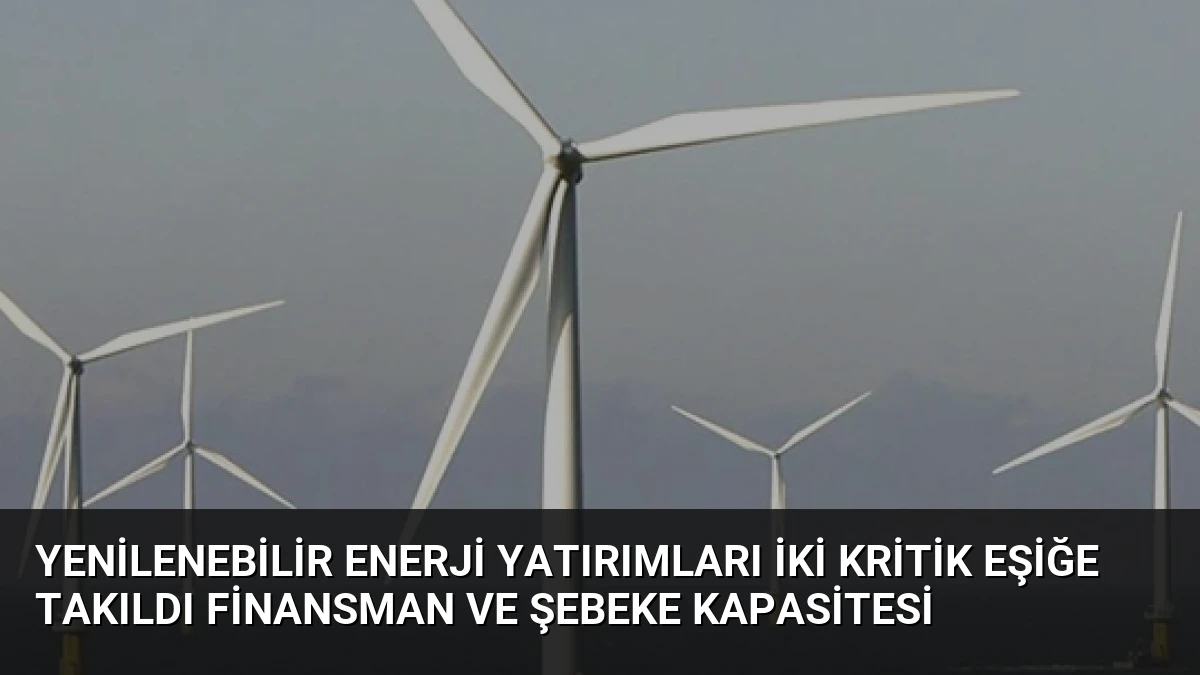 Yenilenebilir Enerji Yatırımları İki Kritik Eşiğe Takıldı Finansman ve Şebeke Kapasitesi