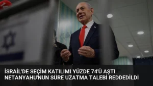 İsrail’de Seçim Katılımı Yüzde 74’ü Aştı Netanyahu’nun Süre Uzatma Talebi Reddedildi
